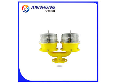 Aviation Double Warning Light , High Building Obstruction Lights LED 32cd Low Intensity