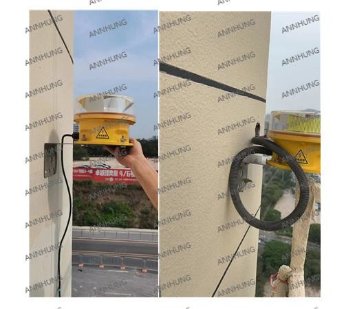 آخرین مورد شرکت پروژه مرکز تجاری جهانی شنژن Longhua Xinghe، چراغ مانع هوایی متوسط شدت LED