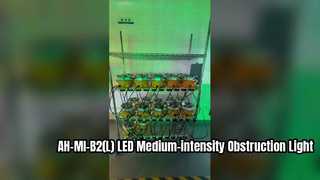 AH-MI-B2(L) LED نور انسداد هوانوردی با شدت متوسط ​​پیری کارخانه