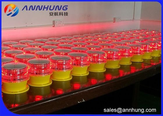 چراغ انسداد هواپیمایی قرمز قرمز با عملکرد مانیتورینگ GSM برای برج