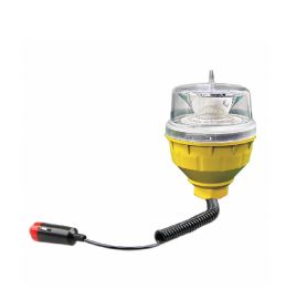 Low-intensity Type C Aviation Obstruction Light with 60FPM Flash and Magnetic Base for Vehicles