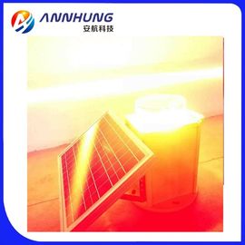 چراغ هشدار برج خورشیدی ICAO Red Flashing IP66 20-60FPM 2000cd Solar Aviation Obstruction Light