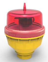 LED قرمز کم شدت L810 چراغ انسداد هوانوردی تک AH-LI-B2